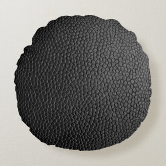 Schwarze Hautstruktur Rundes Kissen