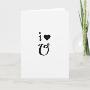 Schwarze Herz Liebe Dich Karte