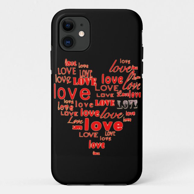 Schwarze Herzen und Liebe iphone 5 Kasten Case-Mate iPhone Hülle (Rückseite)