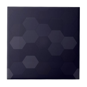 Schwarze Hexagone Fliese