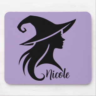 Schwarze Hexe Hexen Wicca Halloween Mousepad