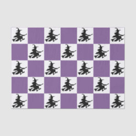 Schwarze Hexen kariert Seidenpapier