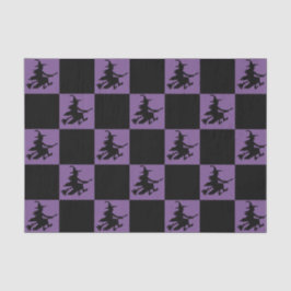 Schwarze Hexen kariert Seidenpapier