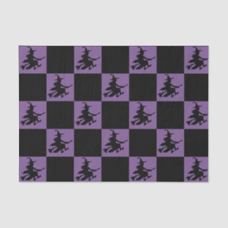 Schwarze Hexen kariert Seidenpapier