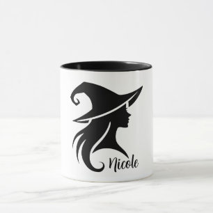Schwarze Hexen-Wicca-Hexen-Halloween  Tasse