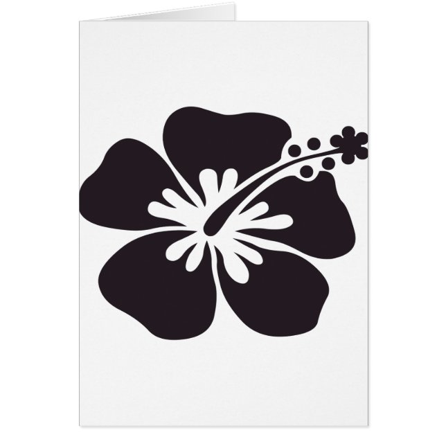 schwarze Hibiskus-Blume (Vorne)