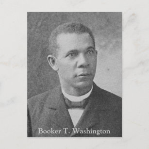 Schwarze Historie Bild des Buchers T. Washington Postkarte