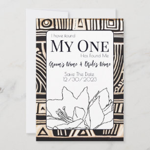 Schwarze Hochzeit Save The Date