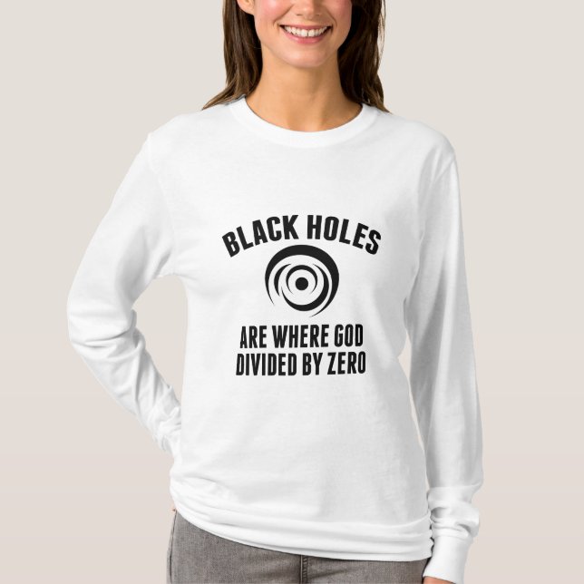 Schwarze Holes T-Shirt (Vorderseite)