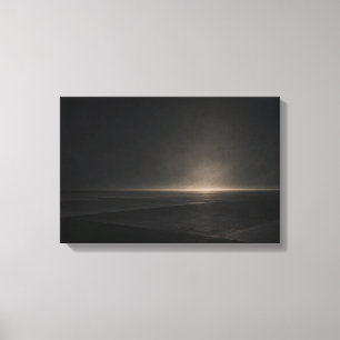 Schwarze horizontale Ebene — Aurema Leinwanddruck