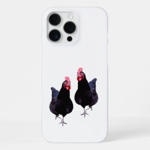 Schwarze Hühner stolzieren herum, iPhone 16 Pro Max Hülle