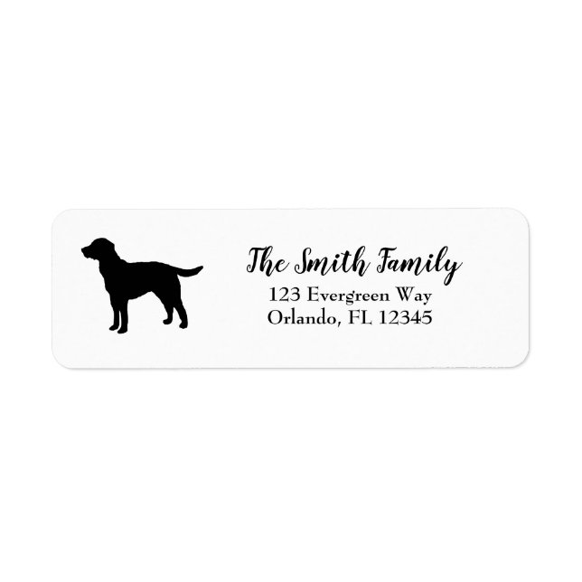 Schwarze Hund Labrador Welpen Adresse (Vorne)