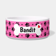 Schwarze Hundepapiermuster und Herz-Muster