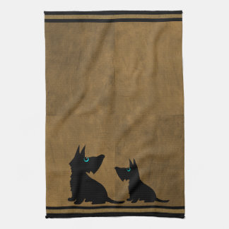 Schwarze Hundetuch Küchentuch