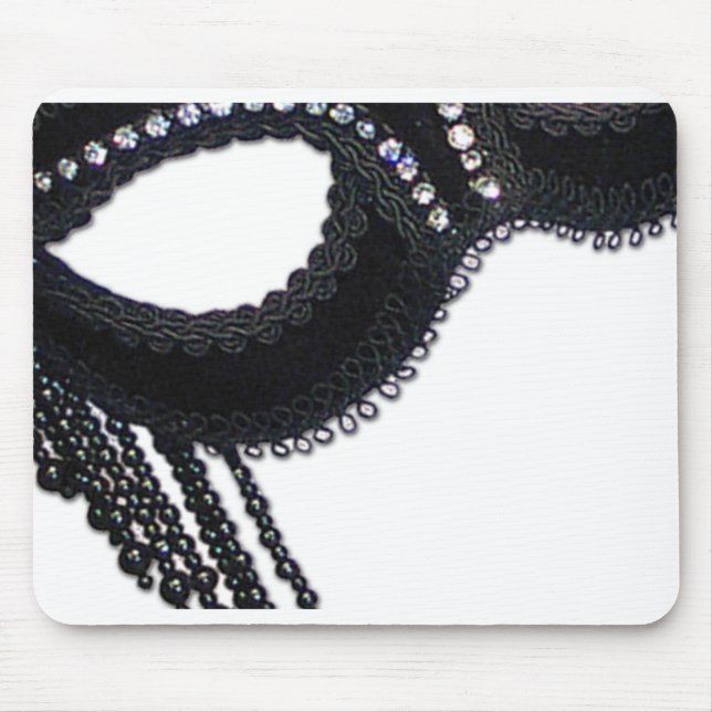 Schwarze Imitat-diamante de Mousepad (Vorne)