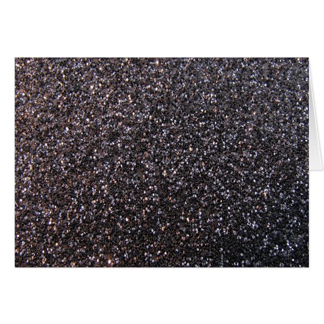 Schwarze Imitat-Glittergraphik (Vorderseite (Horizontal))
