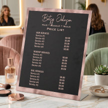 Schwarze Imitate Rose Gold Foil Salon Preise für S