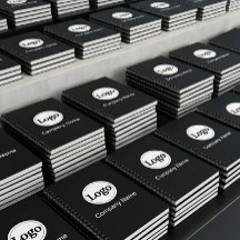 Schwarze individuelle Logobrandings für Geschäftsf
