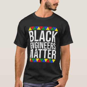 Schwarze Ingenieure spielen eine Rolle T-Shirt