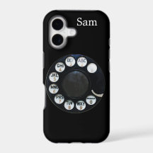 Schwarze iPhone-5-Hülle mit Wählscheibe