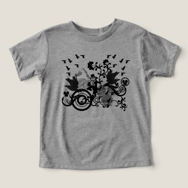 Schwarze irische Wirbel und Kobolde (Design Vorderseite)