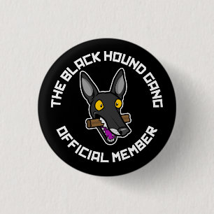 Schwarze Jagdhund-Gruppe Button