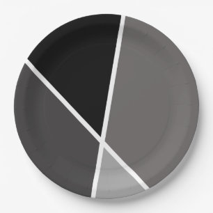 Schwarze JanaiCreates Color Collection Papierplatt Pappteller