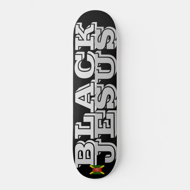SCHWARZE JESUS-Skateboard Skateboard (Vorderseite)