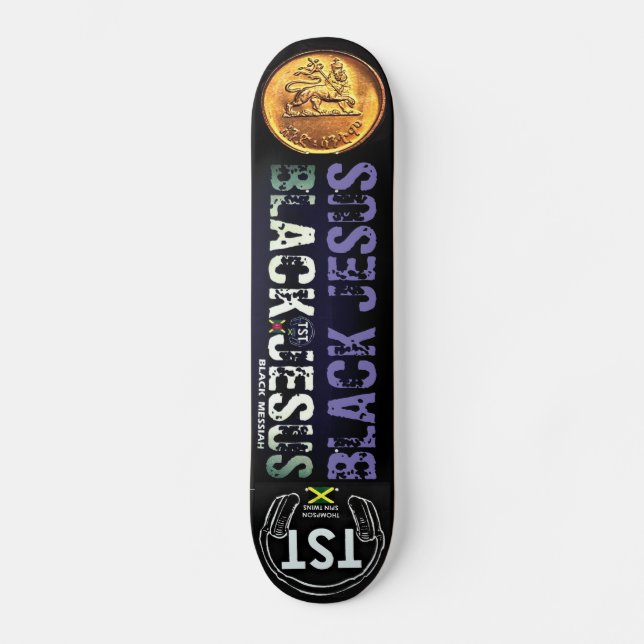 SCHWARZE JESUS-Skateboard Skateboard (Vorderseite)