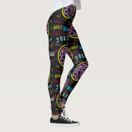 Schwarze Joker-Leggings Milliamperestunde Jongg Leggings