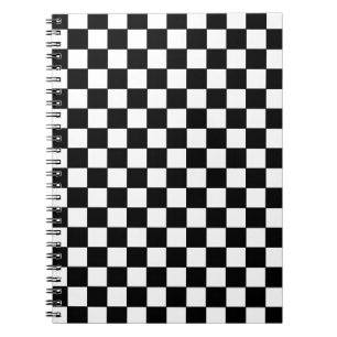 Schwarze Karos Notizblock