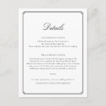 Schwarze Karte für Hochzeitseinladung