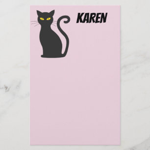 SCHWARZE KATASTROPHENAUFLAGE PERSONALISIERT BRIEFPAPIER