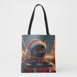 Schwarze Katze Achterbahn Weihnachten