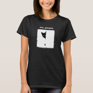 Schwarze Katze Anti-Soziale Menschen Introvertiert T-Shirt
