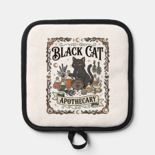 Schwarze Katze Apotheke Katze Witchy Mystic Apothe Topflappen