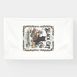 Schwarze Katze Apotheke Katze Witchy Mystische Apo Banner