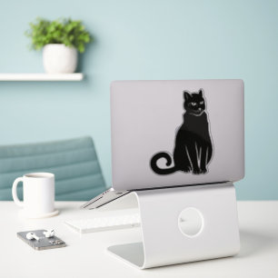 Schwarze Katze Aufkleber