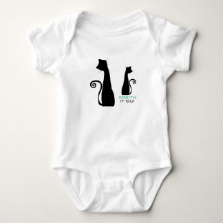 Schwarze Katze Baby Strampler