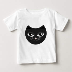Schwarze Katze Baby T-shirt