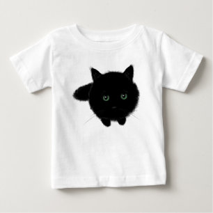 Schwarze Katze Baby T-shirt