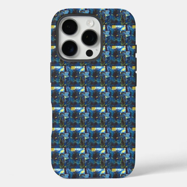 Schwarze Katze Case-Mate iPhone Hülle (Rückseite)