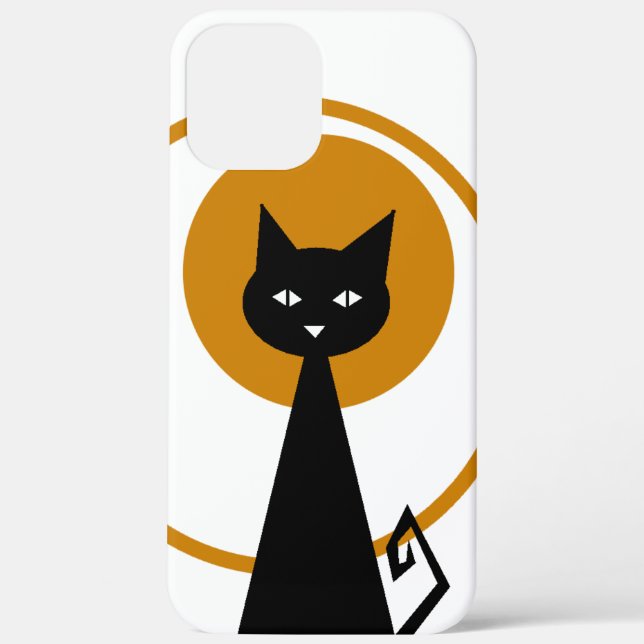 Schwarze Katze Case-Mate iPhone Hülle (Rückseite)