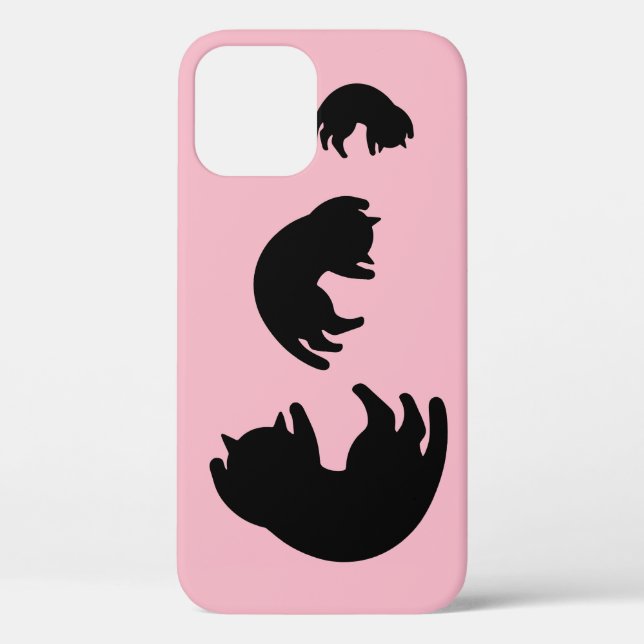 Schwarze Katze Case-Mate iPhone Hülle (Rückseite)