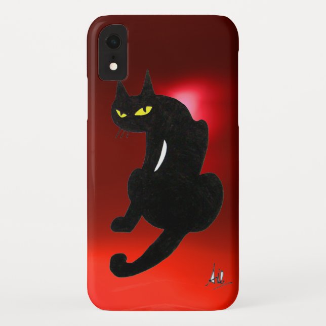 SCHWARZE KATZE Case-Mate iPhone HÜLLE (Rückseite)