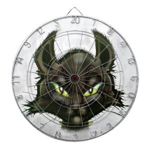 Schwarze Katze Dartscheibe