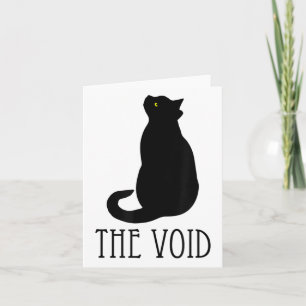 Schwarze Katze Die schwindelige Gelbe Augen Katzen Karte