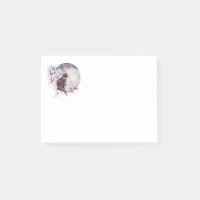 Schwarze Katze durch einen magischen Vollmond