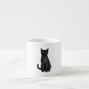 Schwarze Katze Espressotasse