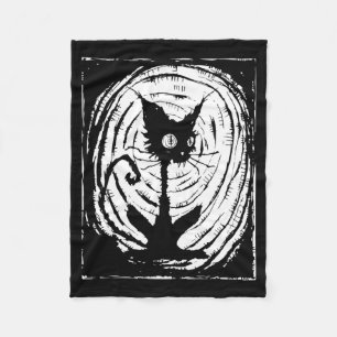 Schwarze Katze Faules Halloween-Kostüm Y Y Perform Fleecedecke